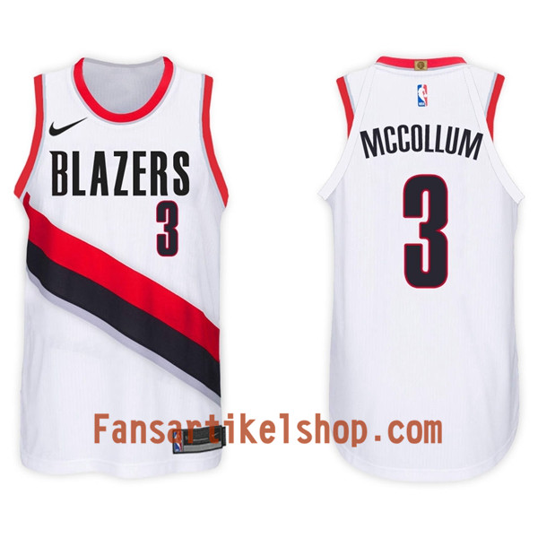 NBA Portland Trail Blazers Trikot CJ McCollum 3 Nike 2017-18 Weiß Swingman - Herren NBA Portland Trail Blazers Trikot CJ McCollum 3 Nike 2017-18 Weiß Swingman - Herren